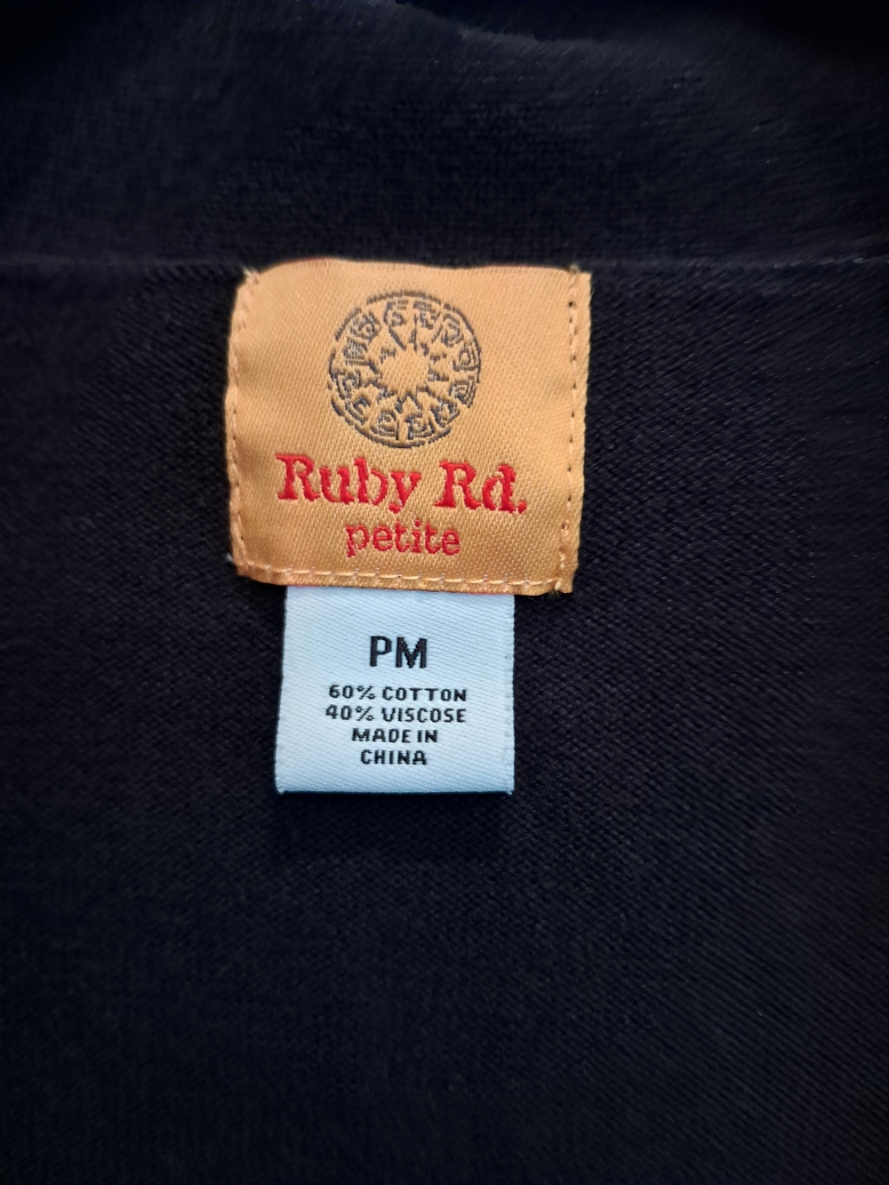 Ruby Rd. Black Beaded Open-Front Cardigan - Picture 2 of 5
